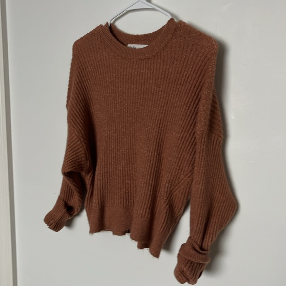 Elodie Nordstrom Rust Crop Sweater, worn once